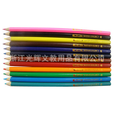 【供應水溶彩色鉛筆,木制鉛筆,水溶彩鉛,彩色鉛筆,鉛筆廠】價格,廠家,圖片,鉛筆,浙江光輝文教用品-